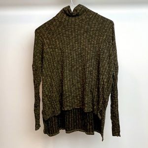 American Eagle Dark Green Ribbed Turtleneck